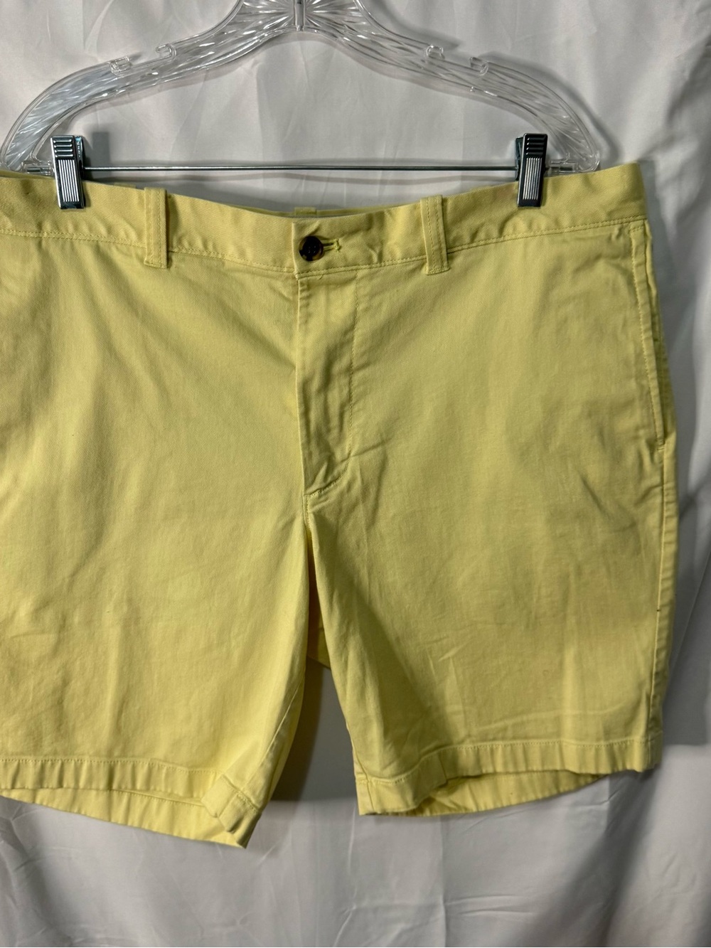 J. Crew Yellow Flat Front Chino Shorts